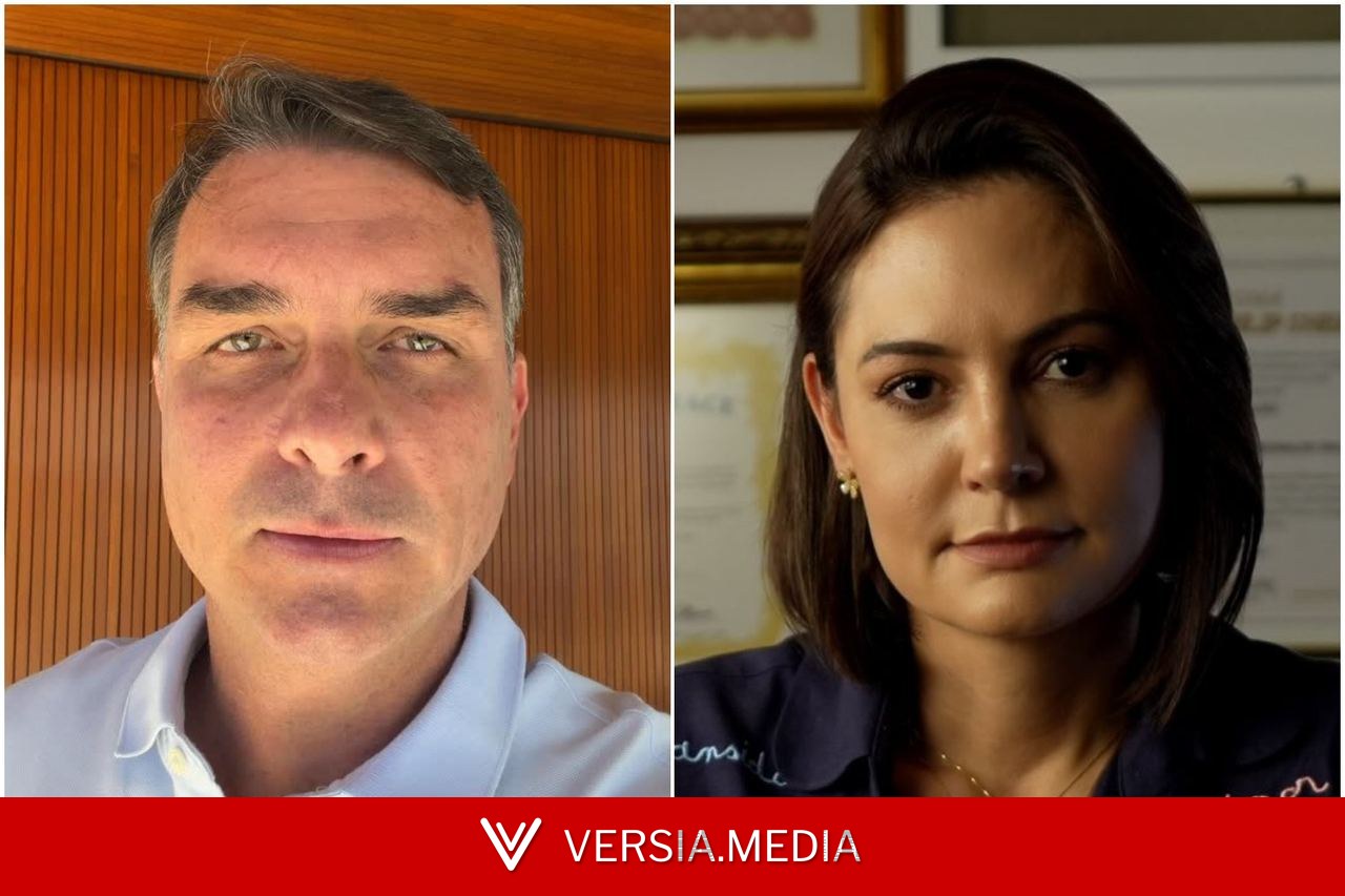 Michelle Bolsonaro e Flávio Bolsonaro ainda não se encontraram após reconciliação virtual