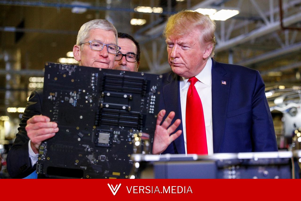 Trump diz que Apple fará chips nos EUA em parceria com a Intel