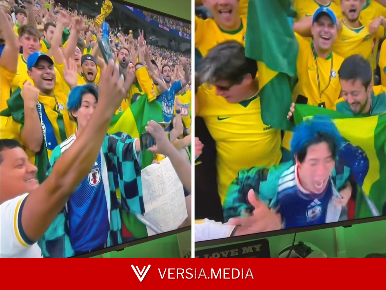 Quem é o torcedor japonês que viralizou com 'ataque de raiva' após derrota para o Brasil; momento foi encenado